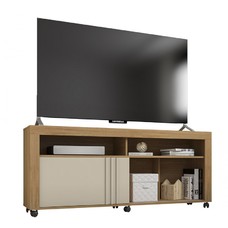 Mueble TV NEW JOY, buriti y blanco roto, 160 cms. Mueble TV NEW JOY, buriti y blanco roto, 160 cms.