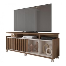 Mueble TV OASIS, nogal y blanco roto, 160 cms. Mueble TV OASIS, nogal y blanco roto, 160 cms.