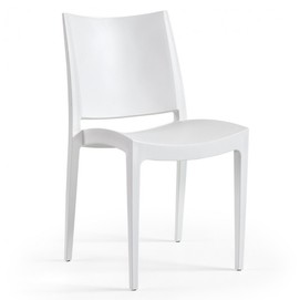 Silla BEYBE, apilable,polipropileno blanco*