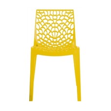 Silla CAPRICHO, polipropileno amarillo*