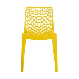 Silla CAPRICHO, polipropileno amarillo*