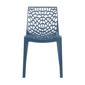 Silla CAPRICHO, polipropileno azul azafata