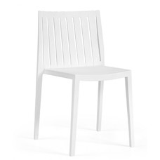 Silla CHOPIN, apilable,polipropileno blanco