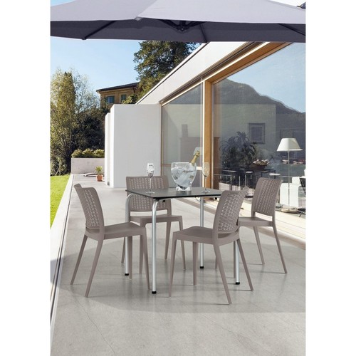 Silla JOHN, apilable,polipropileno blanco*