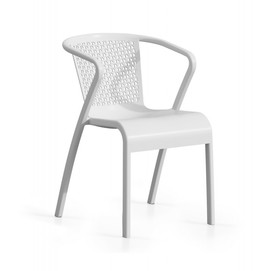 Sillón TUI, apilable,polipropileno blanco*