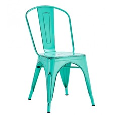 Silla TOL EK VINTAGE, acero, verde agua