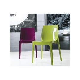 Silla ANTARTIDA, polipropileno, verde alto brillo