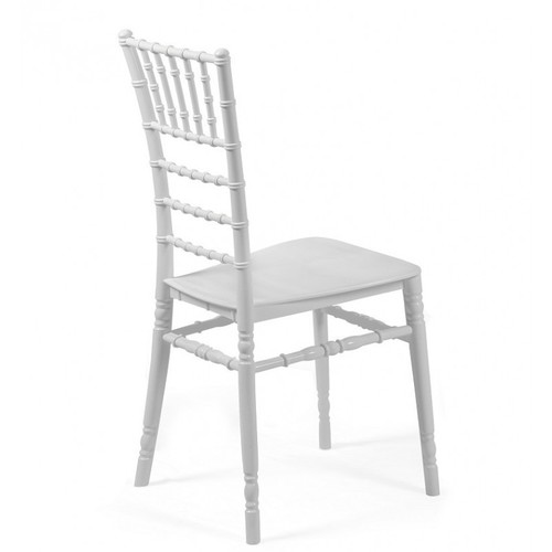 Silla CHIAVARI NEW, apilable, polipropileno blanco