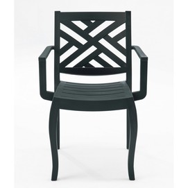 Sillón JACARANDA, apilable, polipropileno antracita