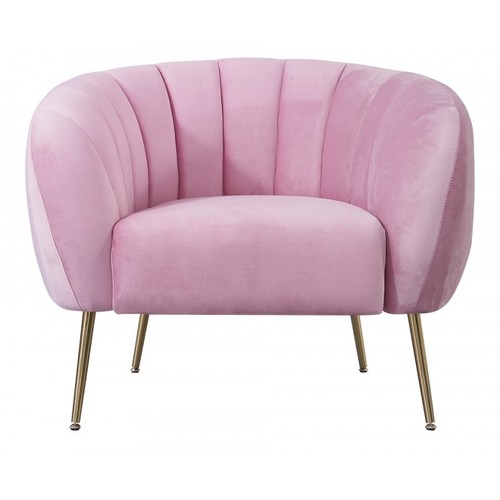 Sillón SIRET, tapizado velvet rosa 201