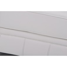 Sofá CHESTER, 2 plazas, similpiel blanca