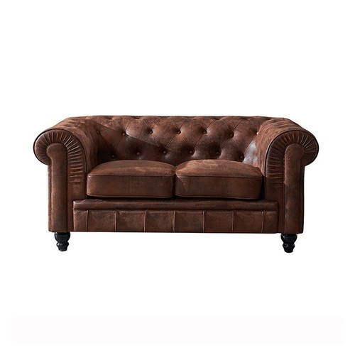 Sofá CHESTER, 2 plazas, similpiel vintage