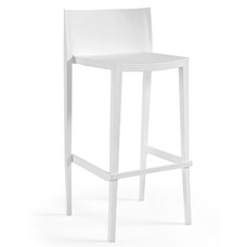 Taburete SUNNY 99, apilable, polipropileno blanco