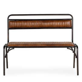 Leather upholstered bench Argosa