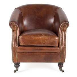 Vintage leather armchair Artu