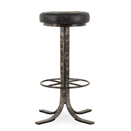 Black industrial stool Stuart