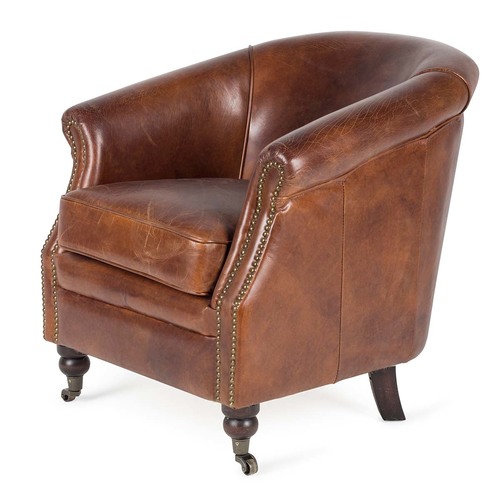 Vintage leather armchair Artu