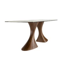 Mesa comedor ovalada barril mármol porcelánico y nogal Mesa comedor ovalada barril mármol porcelánico y nogal