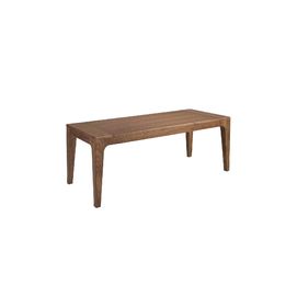 Rectangular extendable dining table in walnut