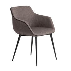 Silla tela gris oscuro
