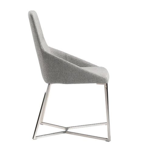 Silla tela gris