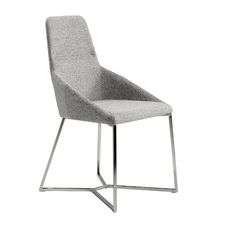 Silla tela gris