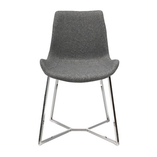Silla tela gris oscuro