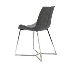 Silla tela gris oscuro