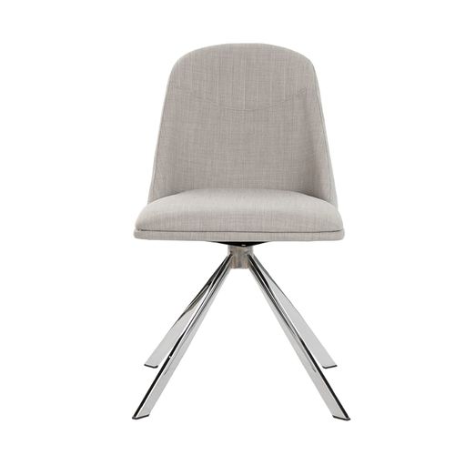 Silla giratoria tela gris