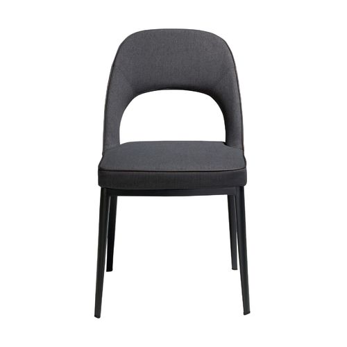 Silla tela gris oscuro