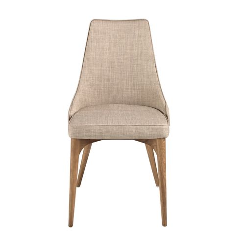Silla tela marrón