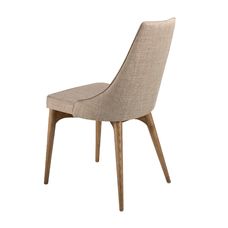 Silla tela marrón
