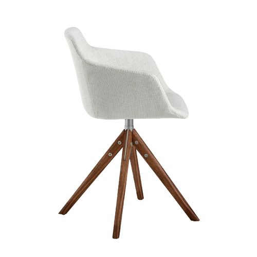 Silla giratoria tela beige