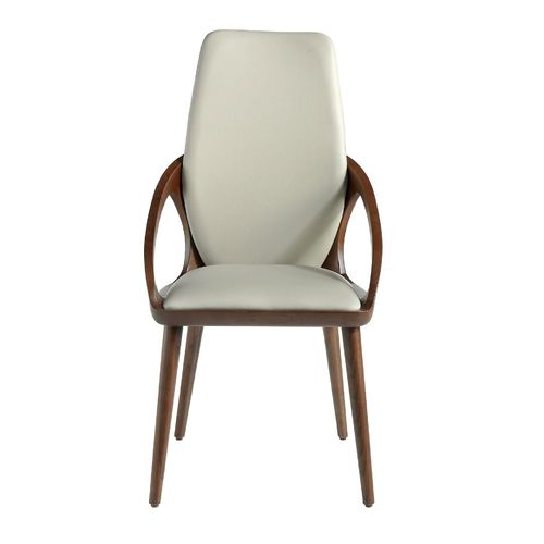 Silla polipiel crema