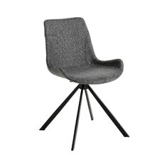 Silla giratoria tela gris oscuro