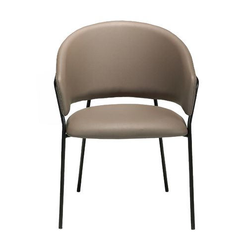Silla polipiel visón oscuro