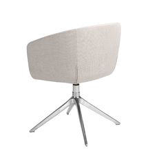 Silla giratoria tela gris claro