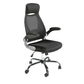 Silla oficina giratoria tela negra