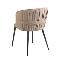 Silla tela marrón