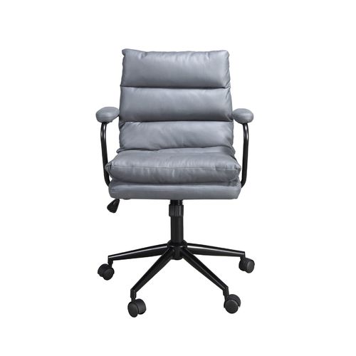 Silla oficina giratoria tela gris