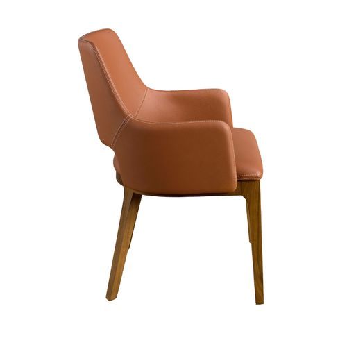 Silla polipiel marrón