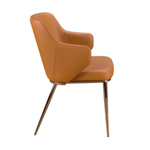 Silla polipiel marrón