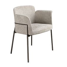 Silla tela gris