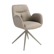 Silla giratoria tela beige