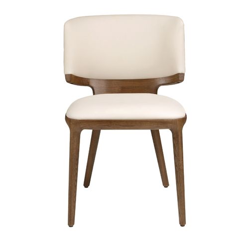 Silla polipiel crema