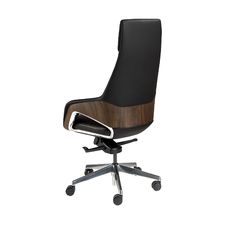 Silla oficina giratoria polipiel negro
