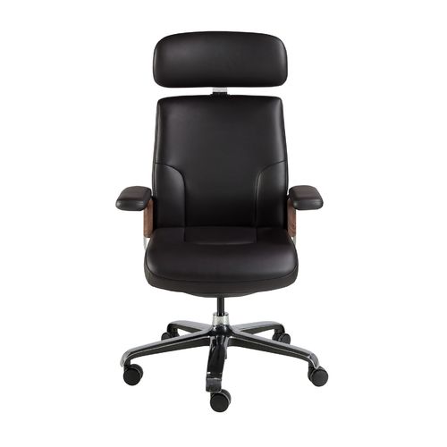 Silla oficina giratoria polipiel negro