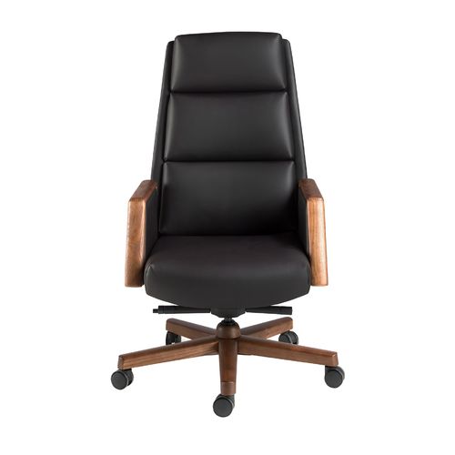Silla oficina giratoria polipiel negro