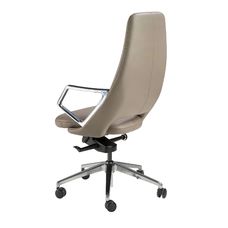 Silla oficina giratoria polipiel gris