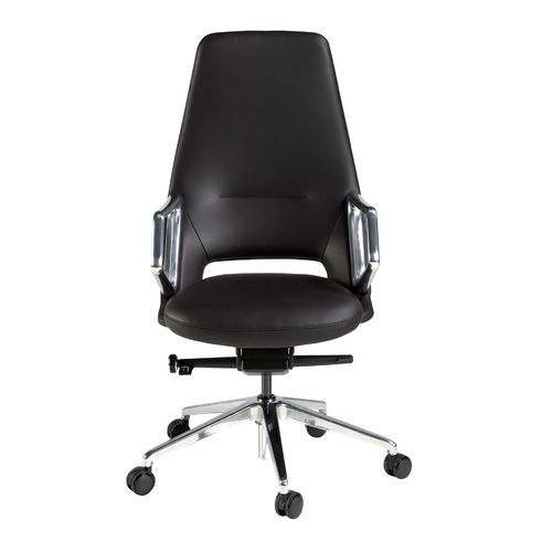 Silla oficina giratoria polipiel negro